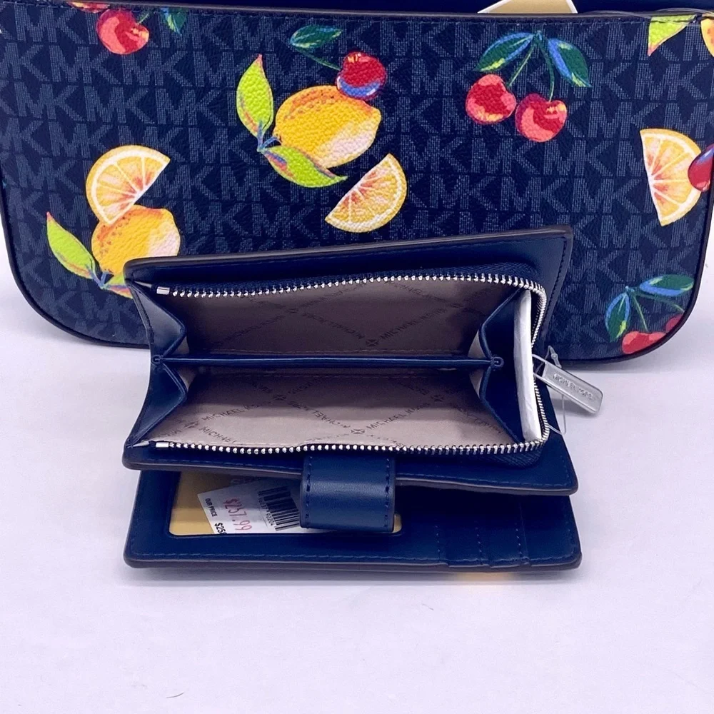 Michael Kors LG EW Crossbody Bag and Bifold Corner Zip  Medium Wallet